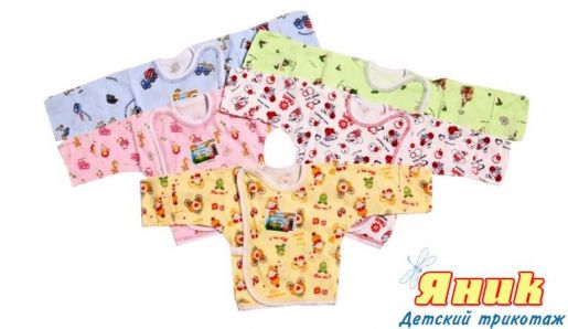 Распашонка для новорожденного с рисунками Яник - Фабрика детской одежды Яник