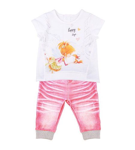 Комплект футболка и штанишки для девочки - Производитель детской одежды Папитто