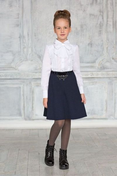Школьная юбка с украшением DESALU - Фабрика детской одежды Салют