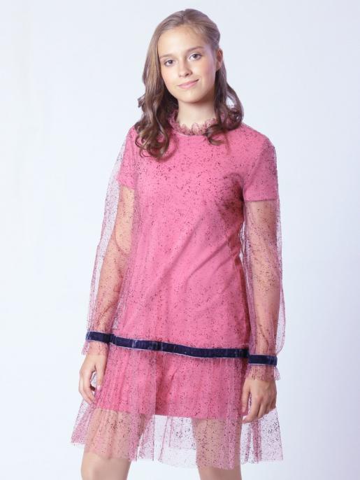 Платье прямого силуэта для девочки - Производитель детской одежды Мальчишки и Девчонки