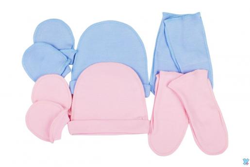 Комплект ясельный шапочка рукавички носочки - Производитель детской трикотажной одежды ОйлТекс
