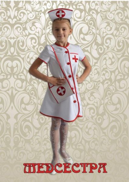 Детский карнавальный костюм "Медсестра" - Фабрика школьной формы Мода Люкс