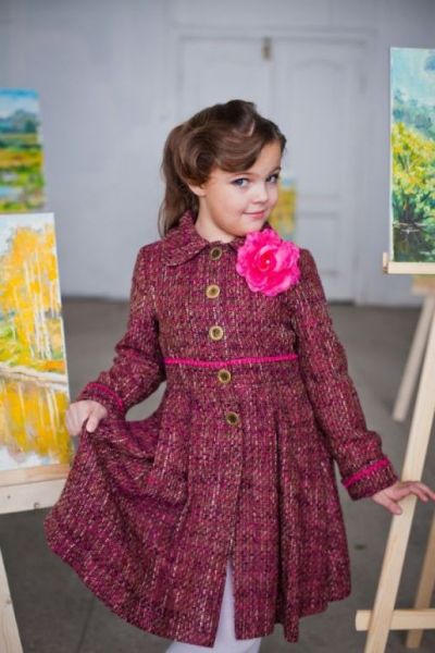 Пальто для девочки Art UNONA Dart - Производитель детской одежды UNONA