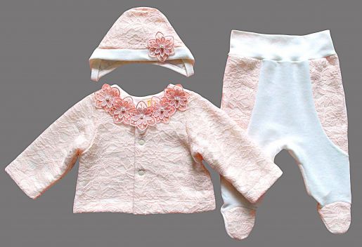 Розовый костюм на новорожденного Elika-baby - Фабрика одежды для новорожденных Elika-baby