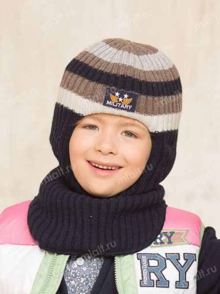 Шлем детский на мальчика зима MIALT - Фабрика детских головных уборов MIALT