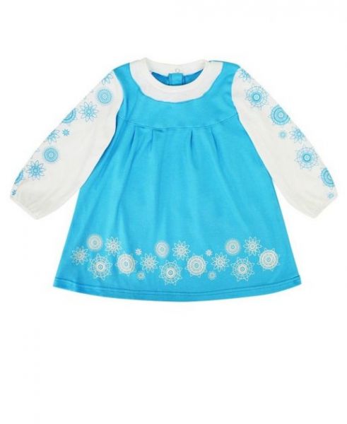 Голубое детское платье MODESTREET - Фабрика детской одежды MODESTREET