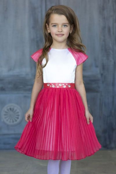 Детское платье с пышной юбкой DESALU - Фабрика детской одежды Салют
