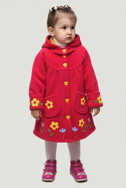 Яркое детское пальто на девочку Славита - Фабрика детской одежды Славита