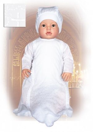 Крестильный комплект белый Ярко - Фабрика детской одежды Ярко