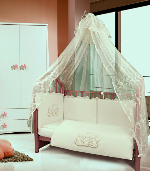 КПБ в детскую кроватку для новорожденных ИТАЛИЯ - Eco Line Fabric