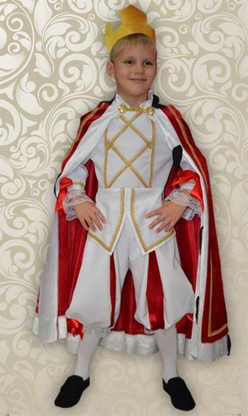 Детский карнавальный костюм "Король" (красный) - Фабрика школьной формы Мода Люкс