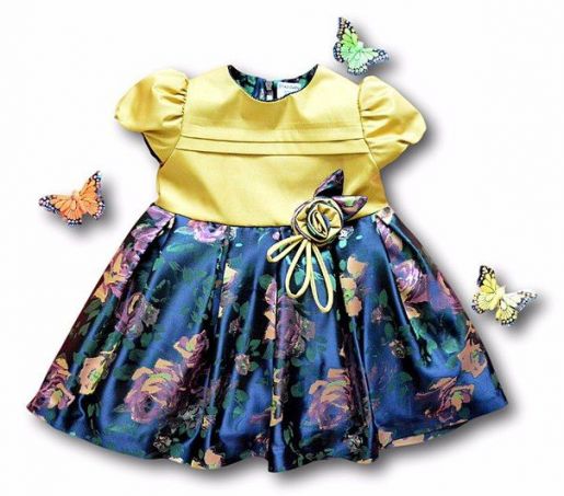 Атласное ясельное платье Elika-baby - Фабрика одежды для новорожденных Elika-baby