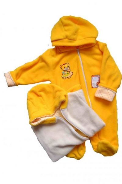 Желтый комбинезон для новорожденного Карапуз Антошка - Фабрика детской одежды Карапуз Антошка