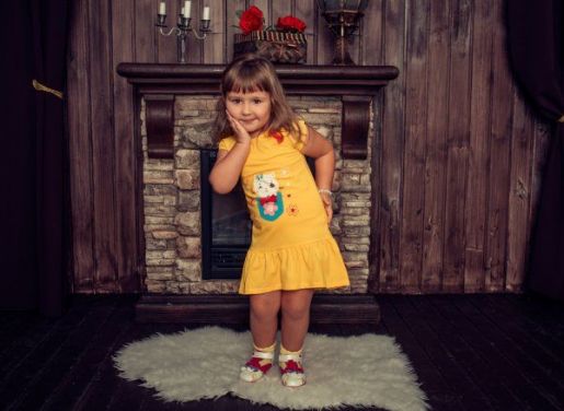 Детское желтое платье Белотон - Трикотажная фабрика Исток