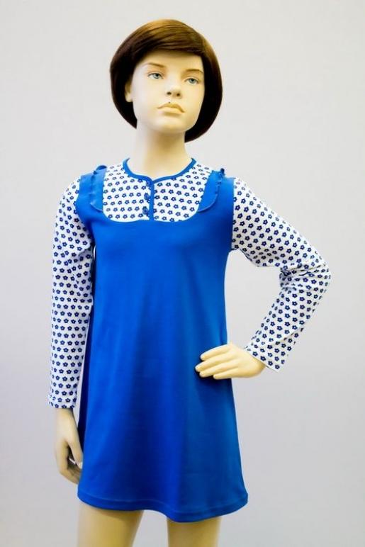 Платье для девочки синее - Производитель детского трикотажа Текском