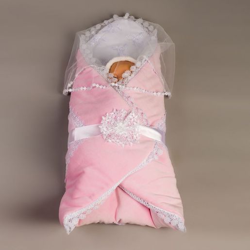 Розовое одеяло на выписку Elika-baby - Фабрика одежды для новорожденных Elika-baby