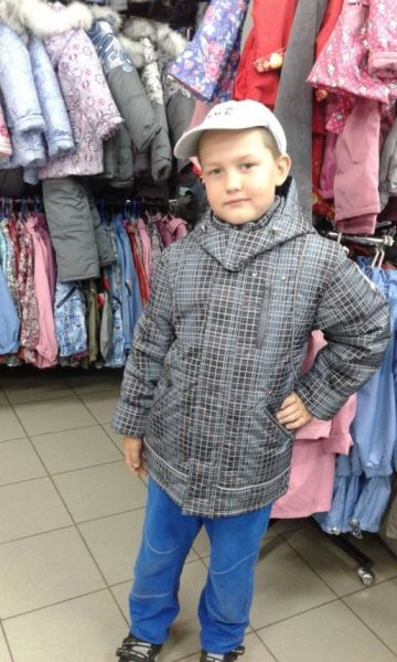Детская куртка для мальчика серая в клеточку - Фабрика детской одежды Светлица