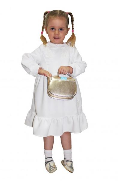 Белое детское платье ДариМир - Производитель детской верхней одежды ДариМир
