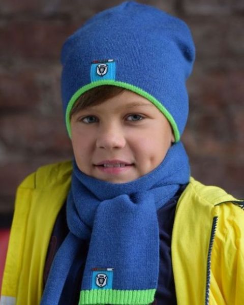 Зимняя детская шапка на мальчика - Производитель детских головных уборов Shapkaopt