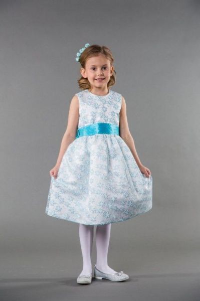 Детское платье с поясом Кокетка - Кокетка