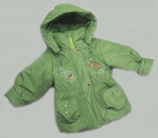 Детская куртка для девочки зеленая с вышивкой - Фабрика детской одежды Светлица