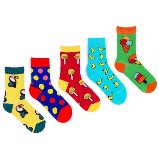 Набор детских цветных носков - Носочная фабрика Babushka