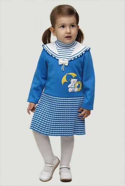 Детское синее платье Славита - Фабрика детской одежды Славита