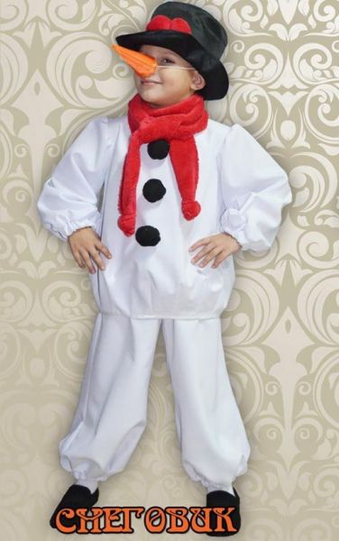 Детский карнавальный костюм "Снеговик" - Фабрика школьной формы Мода Люкс