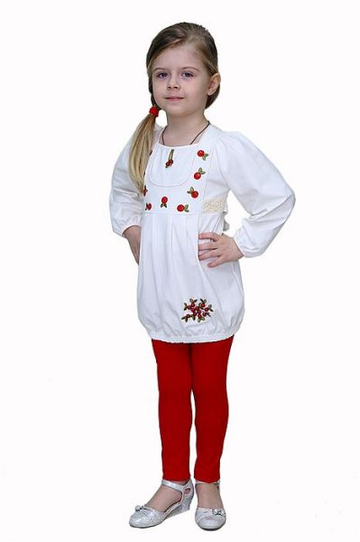 Детская белая туника Славита - Фабрика детской одежды Славита