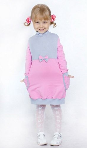 Платье детское с горловиной Дружбанята - Фабрика детского трикотажа Стелси