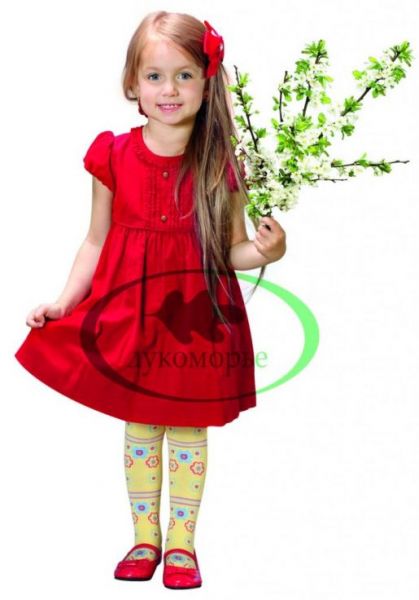 Детские колготки с рисунком цветок Лукоморье - Фабрика детского трикотажа Лукоморье