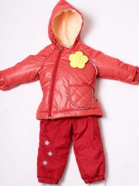Красный утепленный комбинезон Emson - Производитель детской верхней одежды Emson