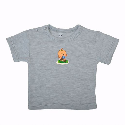 Ясельная футболка с аппликацией BABY MODA - Фабрика одежды для новорожденных Бэби Мода