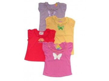 Детские футболки для девочек - Великолукская трикотажная фабрика Тривел