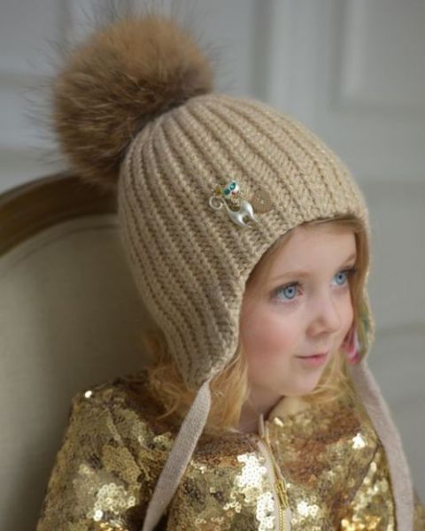 Зимняя детская шапка хлоя - Производитель детских головных уборов Shapkaopt