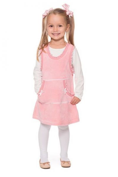 Детский розовый сарафан Алена - Производитель детской одежды Алена