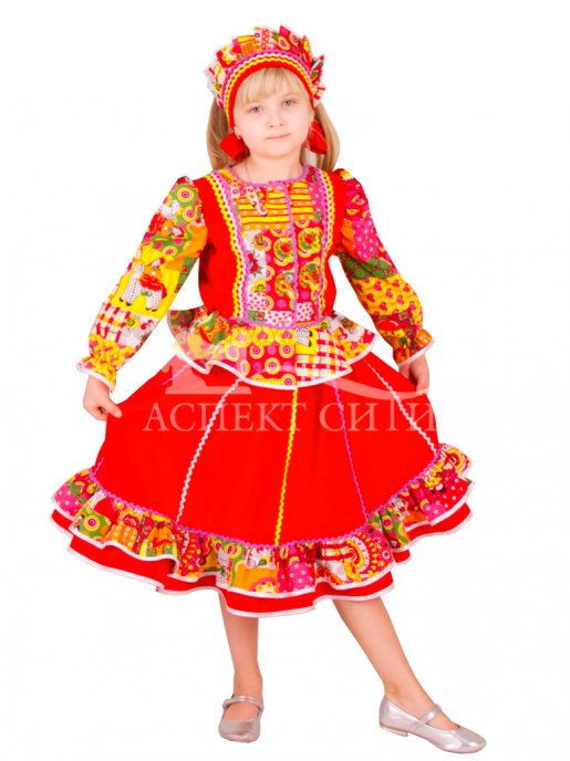 Русский народный костюм для девочки - Швейная фабрика Аспект-Сити