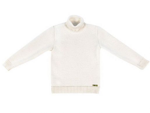 Детский белый вязанный свитер Жаккард - Фабрика детской вязаной одежды TM GAKKARD (Жаккард)