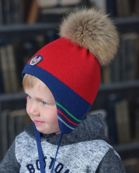 Детская шапочка на мальчика зима Гравитация - Производитель детских головных уборов Shapkaopt