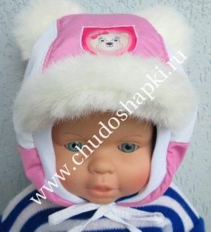 Ясельная зимняя шапка на девочку Радость моя - Фабрика детской одежды Радость моя