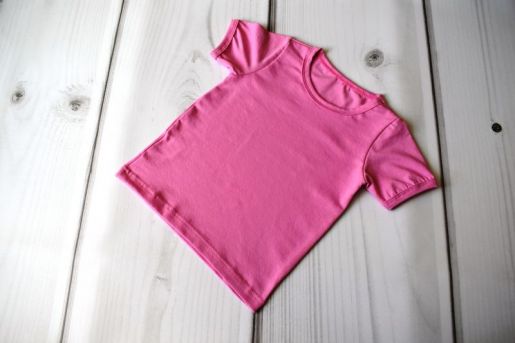 Розовая детская футболка на девочку MilleFaMille - Производитель детской одежды Мини-ми