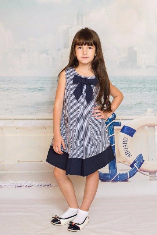 Платье детское синее - Фабрика детской одежды ВАРМИ