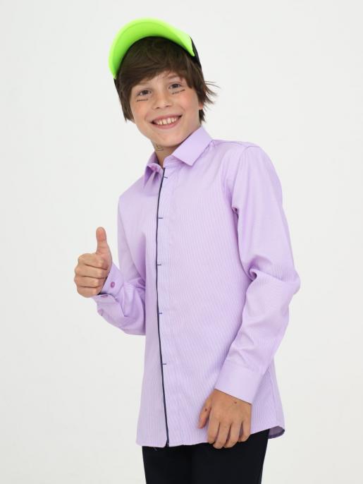 Сорочка приталенного силуэта для мальчика - Производитель детской одежды Мальчишки и Девчонки