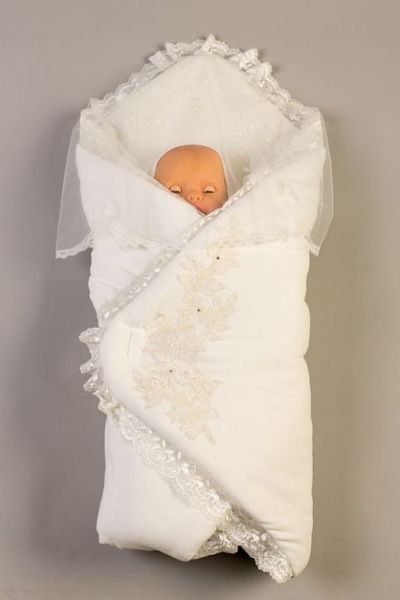 Одеяло на выписку с вышивкой Elika-baby - Фабрика одежды для новорожденных Elika-baby