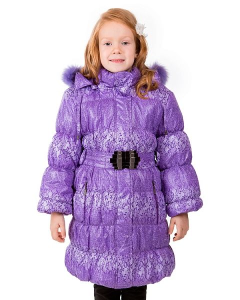 Детское фиолетовое пальто зима Pikolino - Производитель детской одежды Pikolino