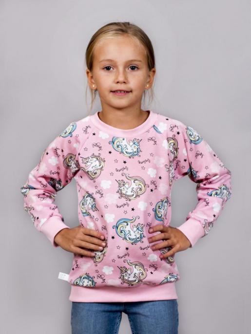 Джемпер для девочки единороги - Производитель детской одежды Зайцев