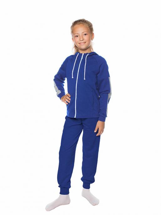Синий костюм на девочку - Производитель детской одежды Семицвет