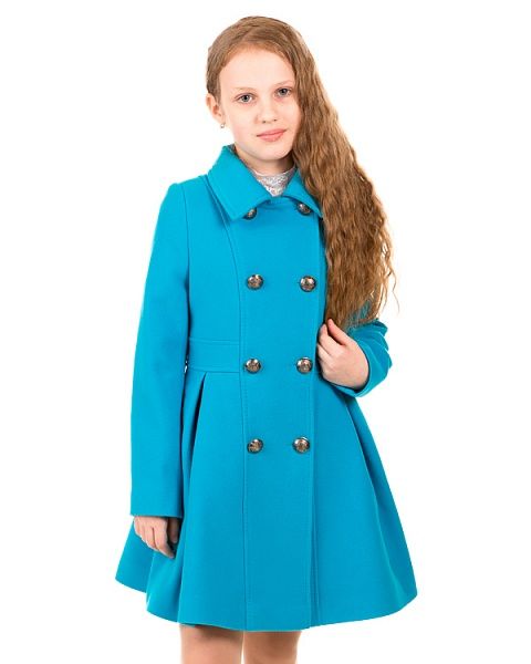 Голубое детское пальто на девочку Pikolino - Производитель детской одежды Pikolino
