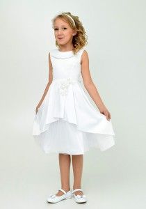Белое детское платье - Производитель детской одежды Ladetto