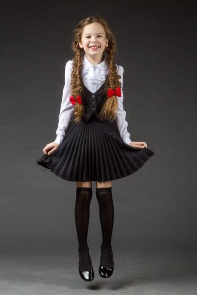 Школьная юбка гофре - Фабрика одежды для девочек Мари Текс